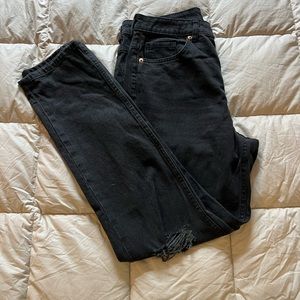 H&M high rise straight jeans